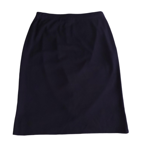 NWT Misook XL Blue Pleated Stretch Waist Tulip Petal Skirt - Picture 2 of 15